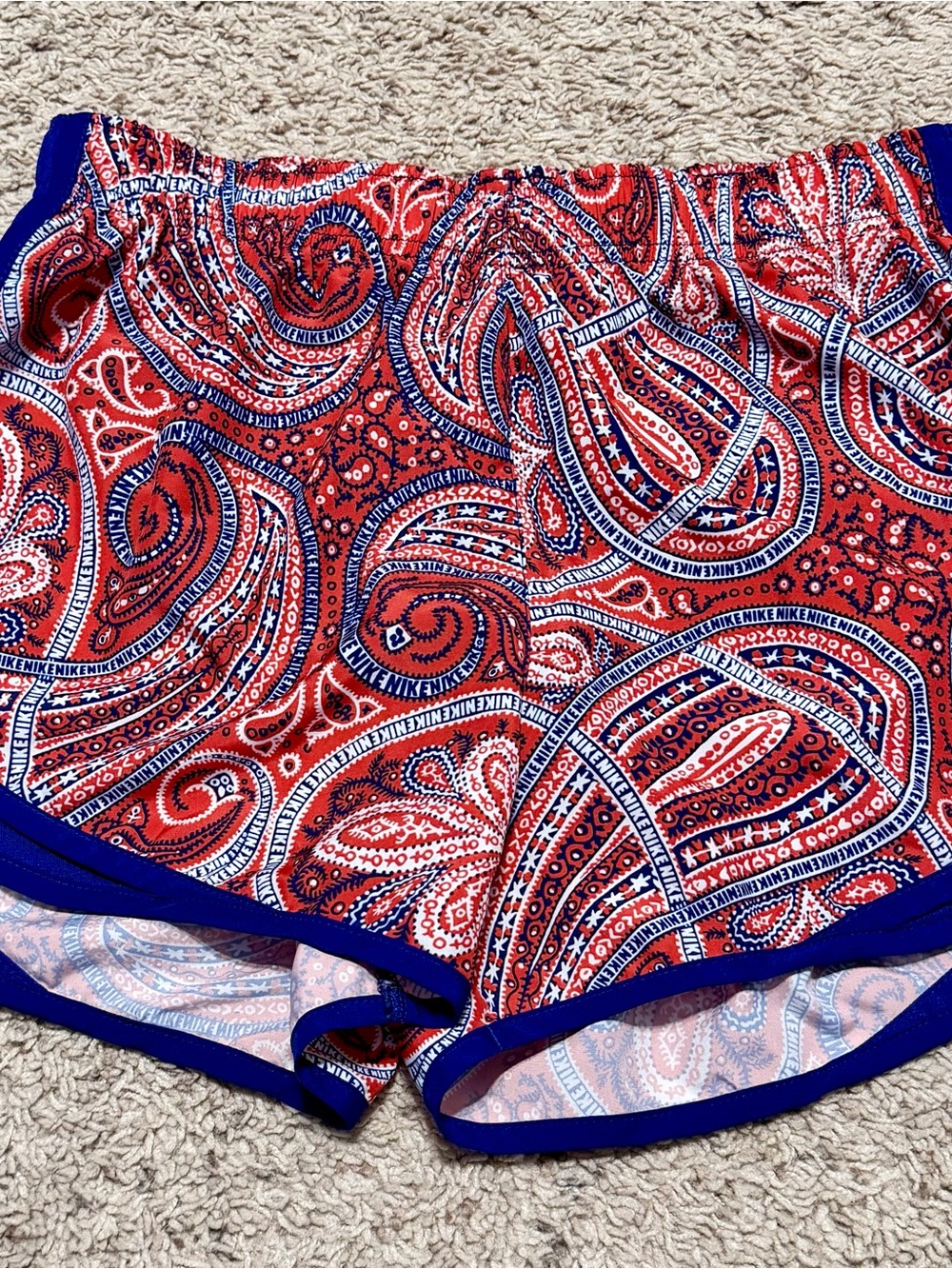 Nike Girls M Dri-FIT Paisley Athletic Shorts